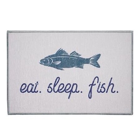 Paisaje 455838 27 x 18 in. Eat Sleep Fish Doormat PA3566227